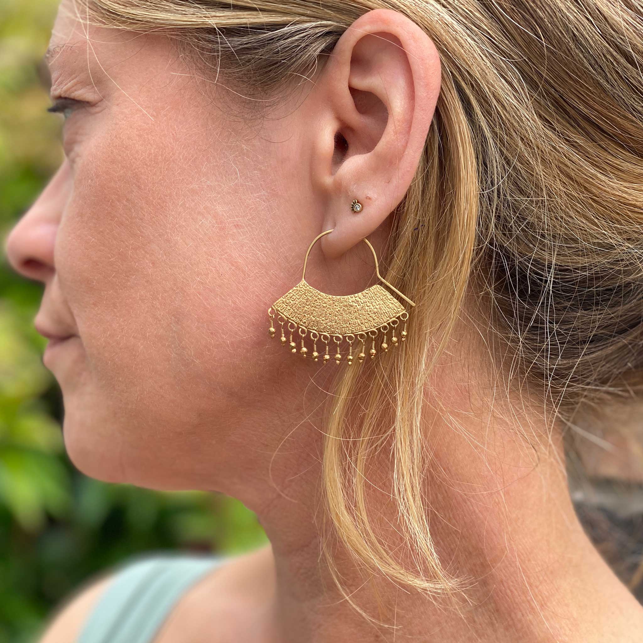 Large Chandelier Earrings in 14ct Gold Vermeil